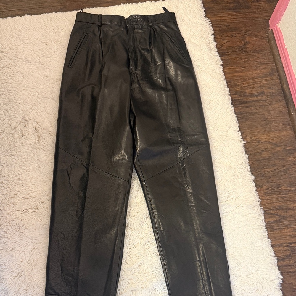 Wilsons Leather Black Pants